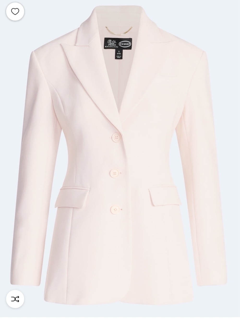 Devil Wears Prada Scoop Collection Single Breasted Longline Blazer NWT size L - Picture 6 of 11